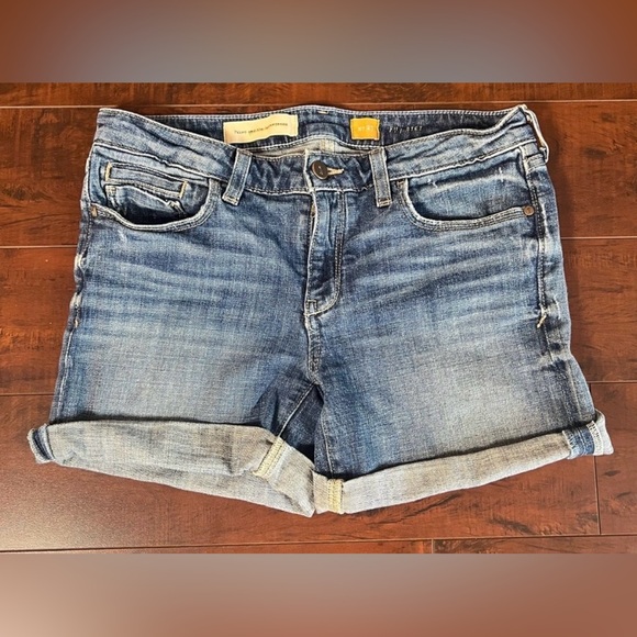 ANTHROPOLOGY Pilcro & The Letterpress Denim Shorts Stet Fit Low Rise size 27 - Picture 2 of 9